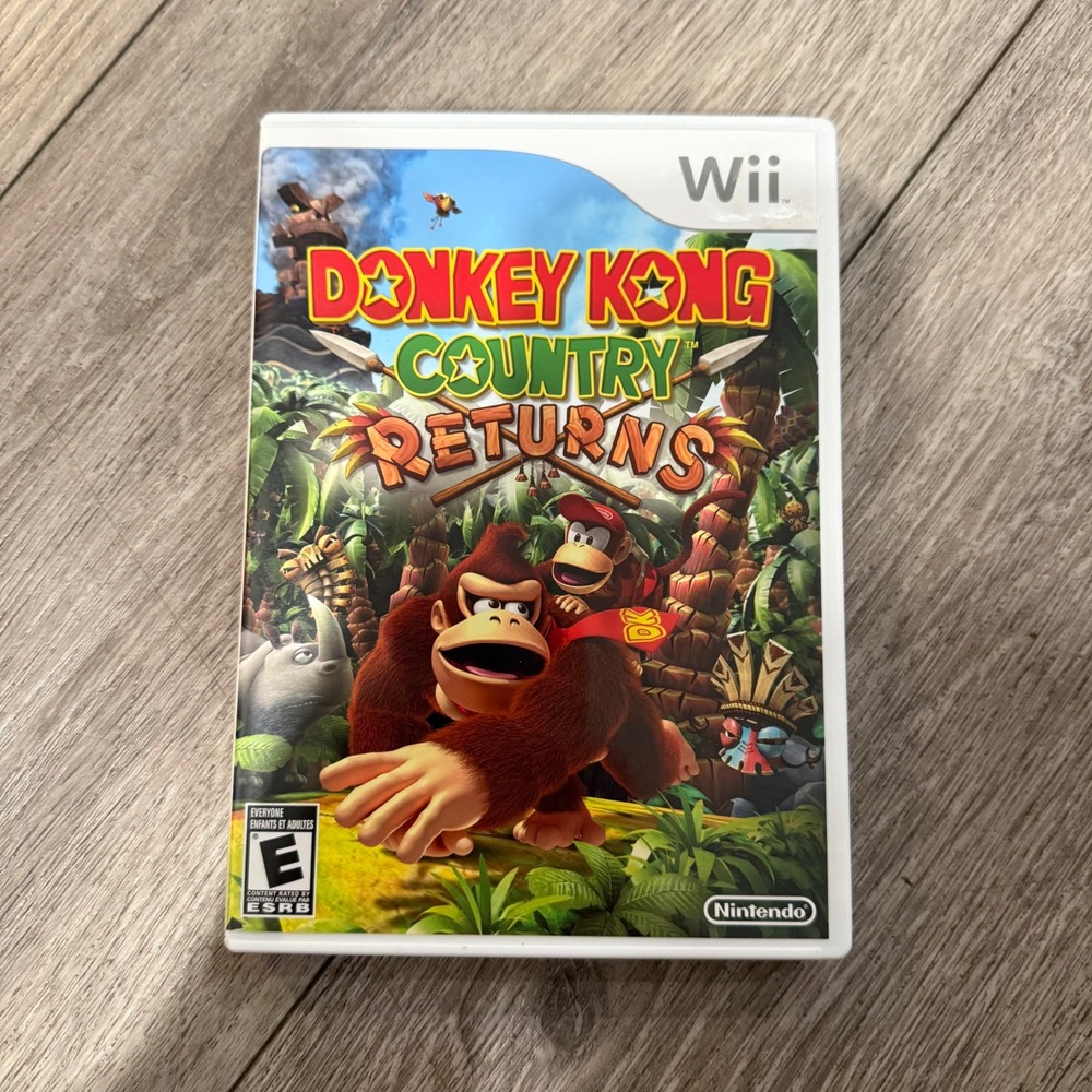 Donkey Kong Country Returns Nintendo Wii Complete CIB Case, Manual + Game Tested
